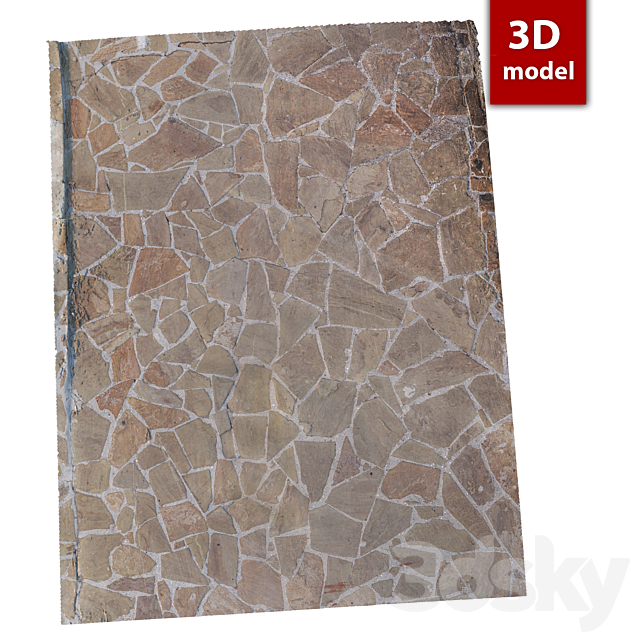 311 Paving stones 3ds Max - thumbnail 1