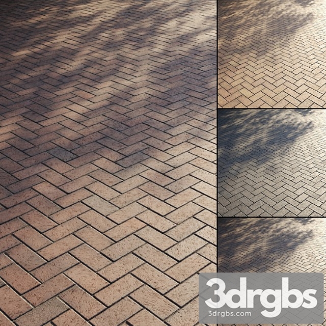 Brick Paving Slabs Type 2 3dsmax Download - thumbnail 1