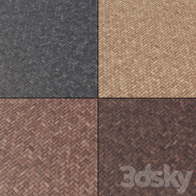 Brick paving slabs Type 2 3DSMax File - thumbnail 2