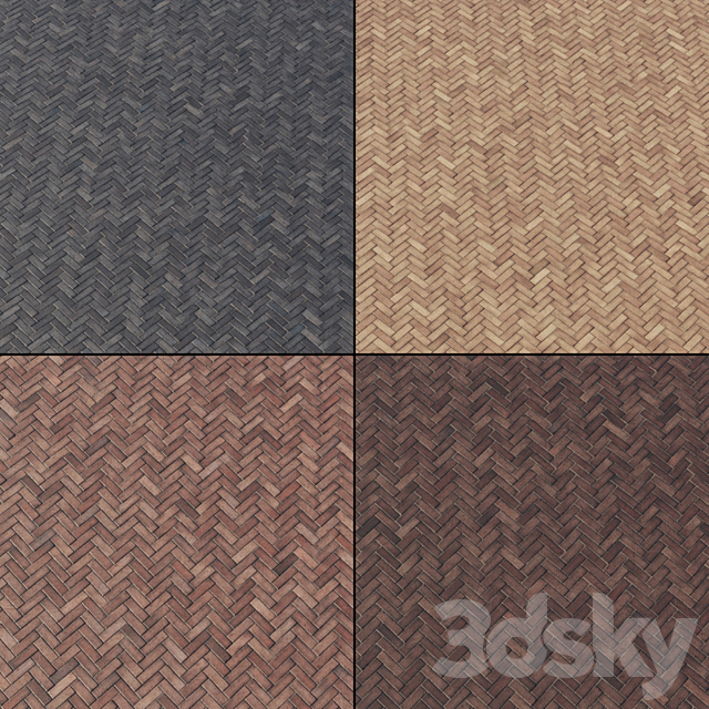 Brick paving slabs Type 3 3ds Max - thumbnail 2