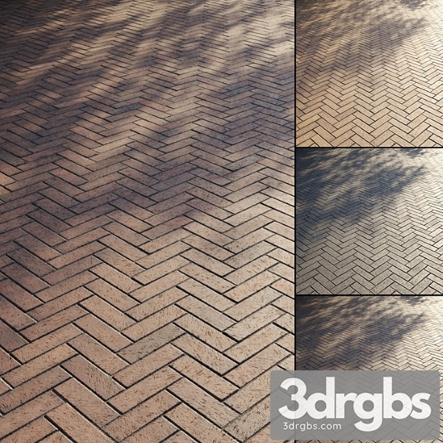 Brick Paving Slabs Type 3 3dsmax Download - thumbnail 1