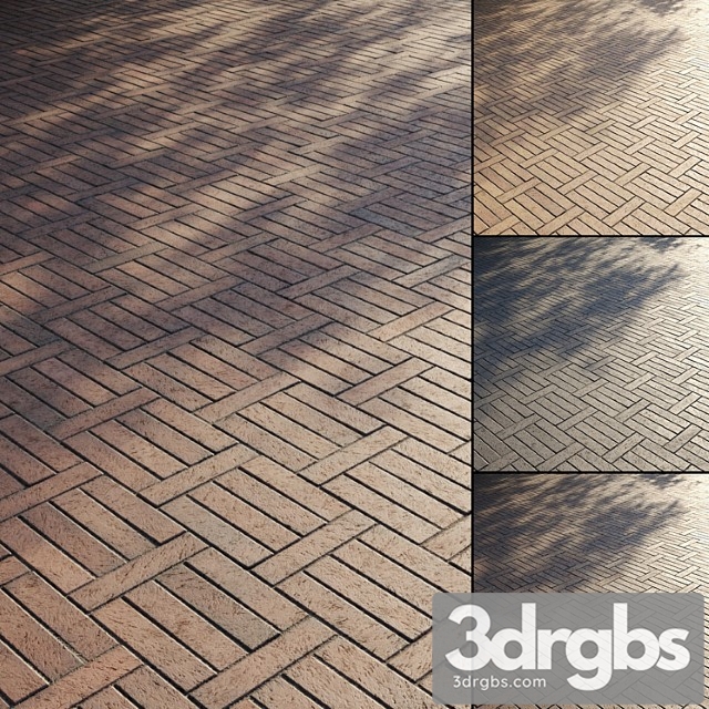 Clinker Paving Slabs Type 7 3dsmax Download - thumbnail 1