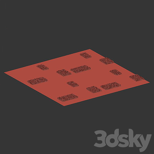 Decorative Floor Set 02 3ds Max - thumbnail 3