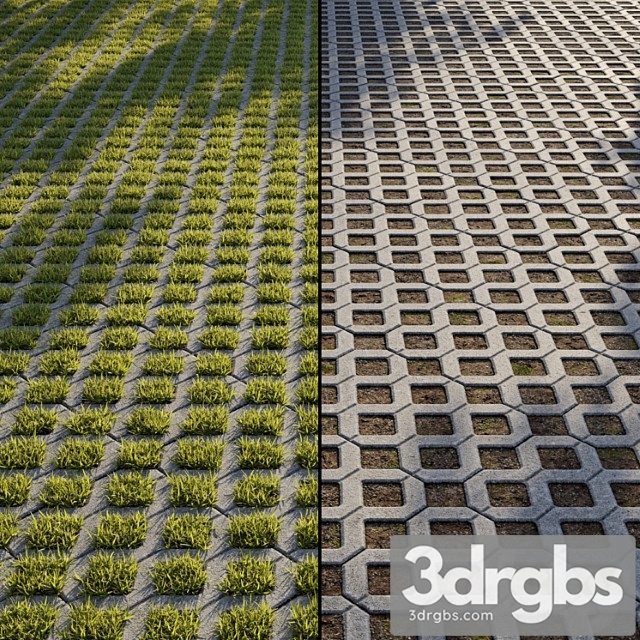 Eco Paving Type 1 Pattern 1 3dsmax Download - thumbnail 1