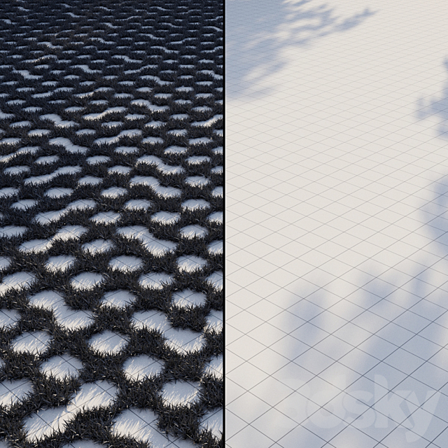 Eco-paving Type 1 Pattern 2 3DS Max Model - thumbnail 4