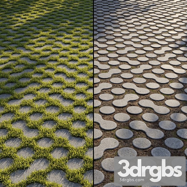 Eco Paving Type 1 Pattern 2 3dsmax Download - thumbnail 1