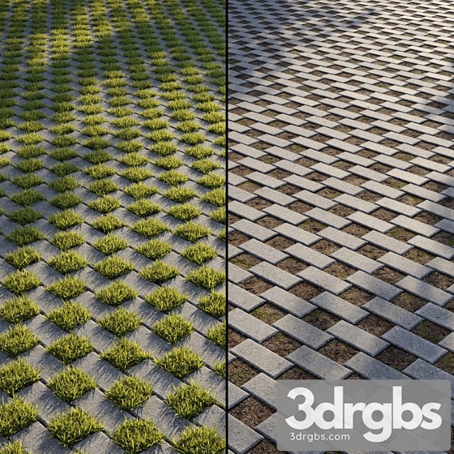 Eco Paving Type 1 Pattern 4 3dsmax Download - thumbnail 1