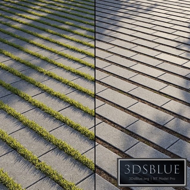 Eco-paving Type 1 Pattern 5 3DS Max - thumbnail 3