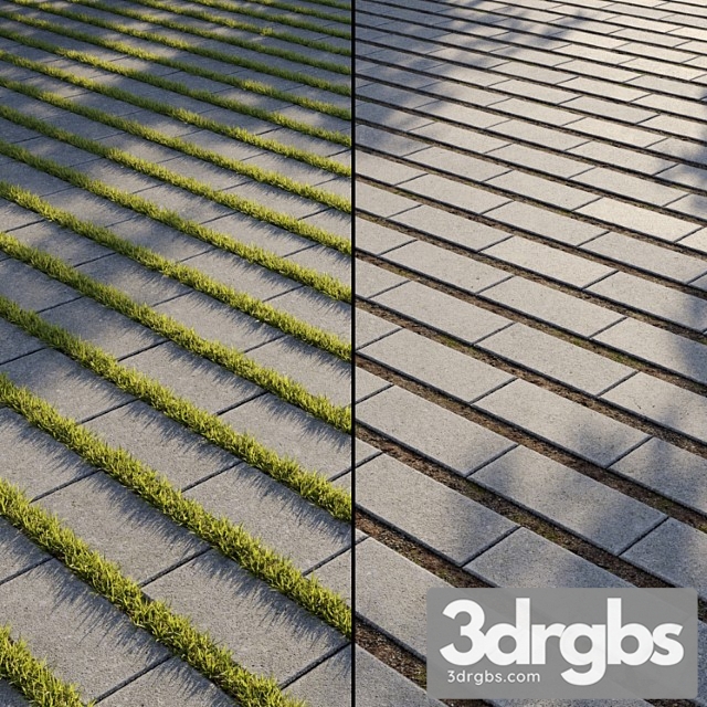 Eco Paving Type 1 Pattern 5 3dsmax Download - thumbnail 1