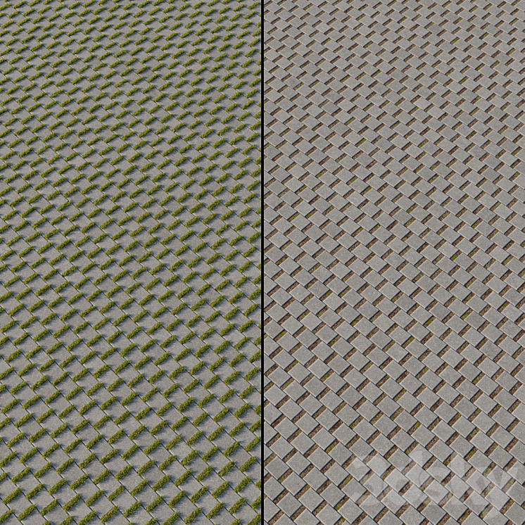 Eco-paving Type 1 Pattern 7 3DS Max - thumbnail 2