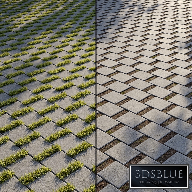 Eco-paving Type 1 Pattern 7 3DS Max - thumbnail 3