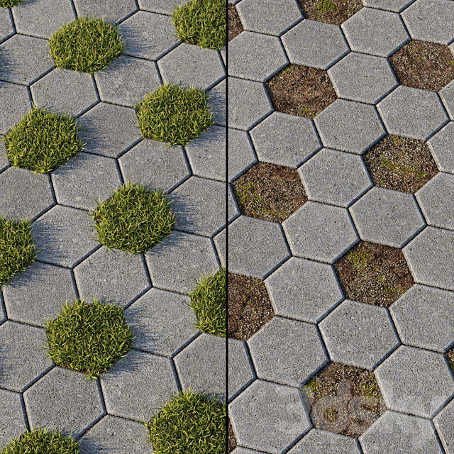 Eco-paving Type 1 Pattern 9 3DSMax File - thumbnail 3