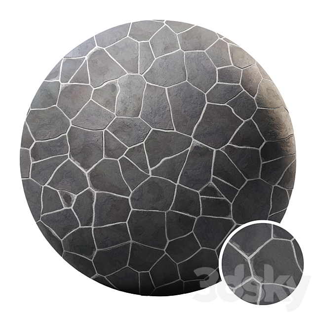 Floor Stone | PBR | 4K | PNG | Seamless 3DSMax File - thumbnail 2