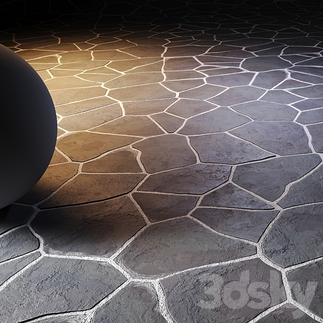 Floor Stone | PBR | 4K | PNG | Seamless 3DSMax File - thumbnail 3