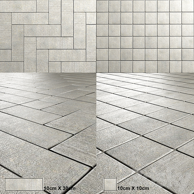 FLOOR TILES 1 & 2 3DS Max - thumbnail 1