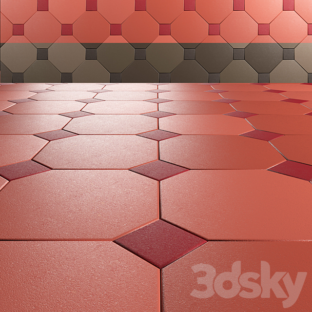 FLOOR TILES 3 3ds Max - thumbnail 1