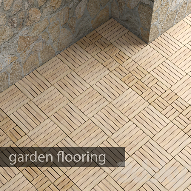 Garden parquet 3ds Max - thumbnail 1