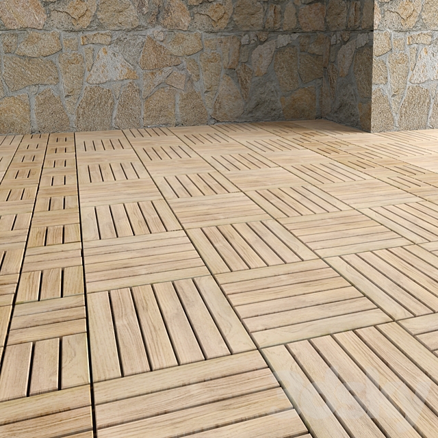 Garden parquet 3ds Max - thumbnail 2