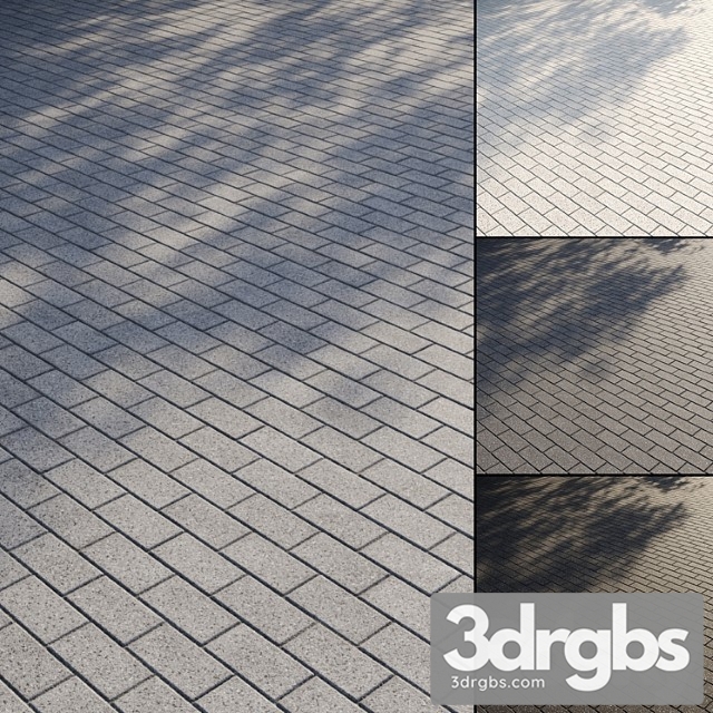 Granite Paving Slabs Type 1 2 3dsmax Download - thumbnail 1