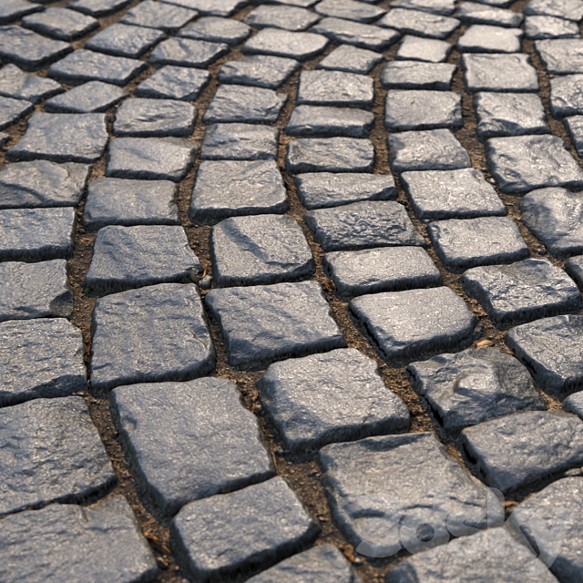 Material of radial paving slabs 01 3DS Max Model - thumbnail 2