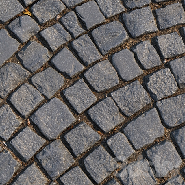 Material of radial paving slabs 01 3DS Max Model - thumbnail 3