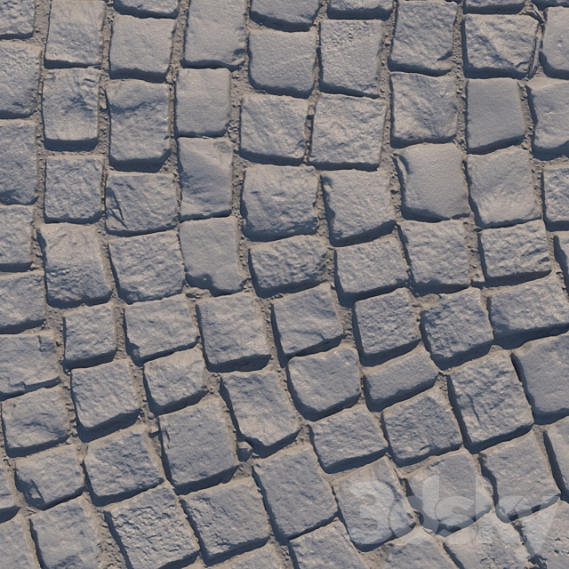 Material of radial paving slabs 01 3DS Max Model - thumbnail 5