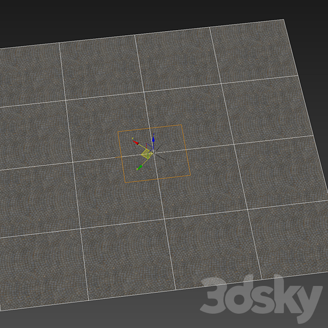 Material of radial paving slabs 01 3DS Max Model - thumbnail 7