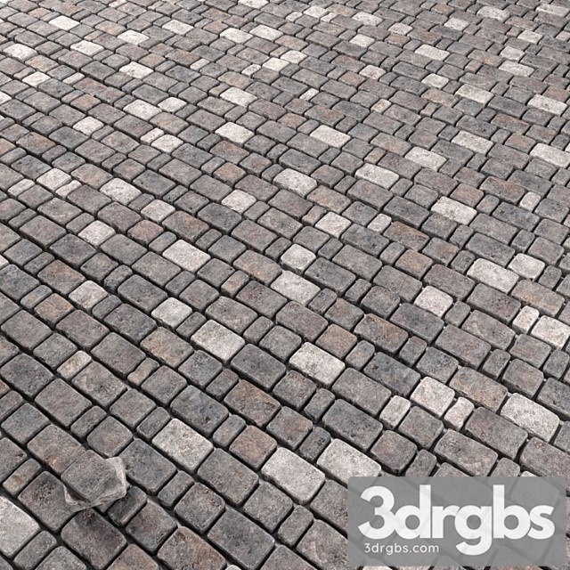 Old Stone Paving 3dsmax Download - thumbnail 1