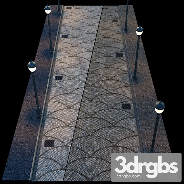 Paving And Side Walk 2 3dsmax Download - thumbnail 1