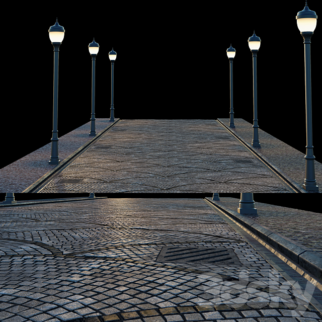 paving and side walk # 2 3DSMax File - thumbnail 2