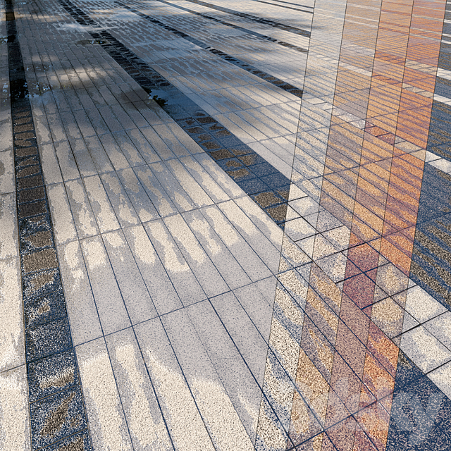 Paving Belpasso Premio tile 09 HR 3ds Max - thumbnail 1