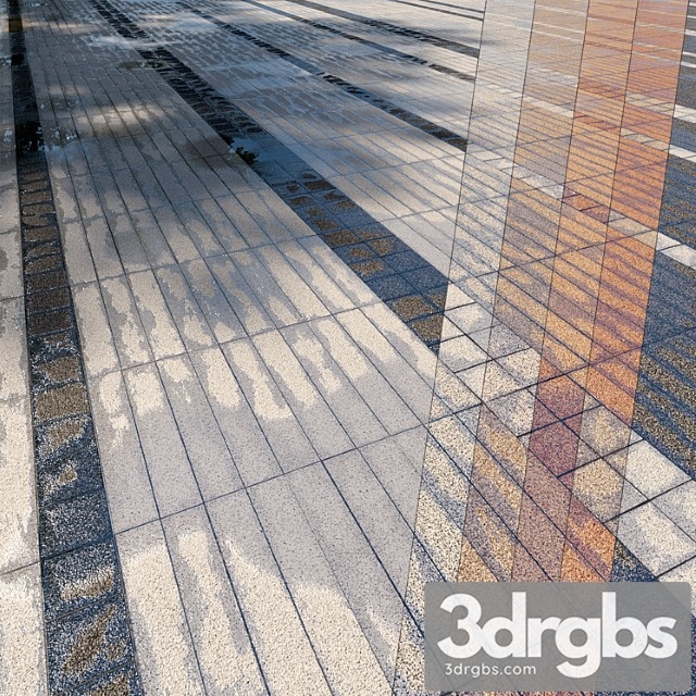 Paving Belpasso Premio Tile 09 HR 3dsmax Download - thumbnail 1