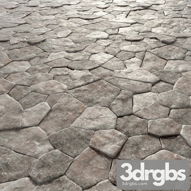 Paving Old Rock Paving Stones 3dsmax Download - thumbnail 1