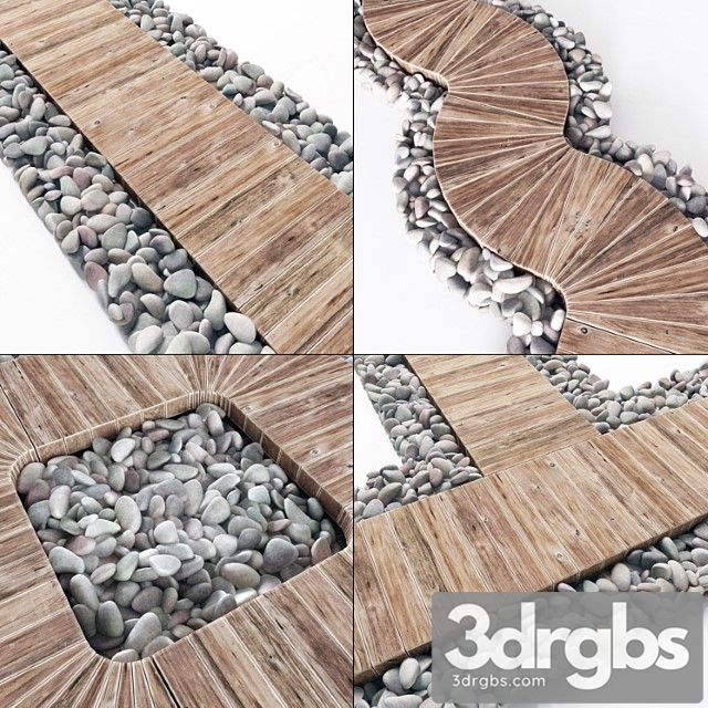 Paving Pebble Lawn Flooring 3dsmax Download - thumbnail 1