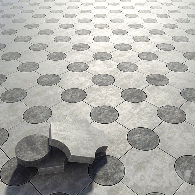 Paving stone 3ds Max - thumbnail 1