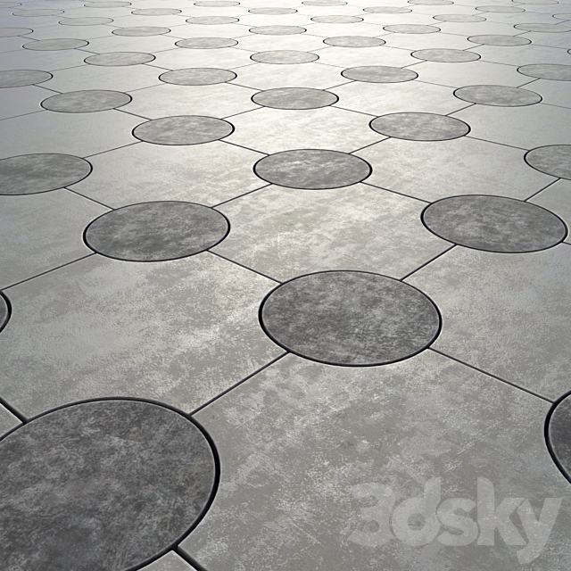 Paving stone 3ds Max - thumbnail 2