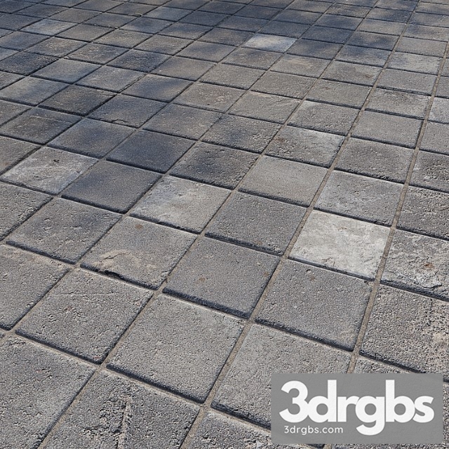 Paving Stones Pavement 7 3dsmax Download - thumbnail 1