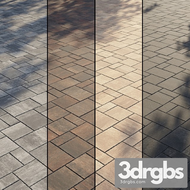 Paving Stones Type 2 Set 11 3dsmax Download - thumbnail 1