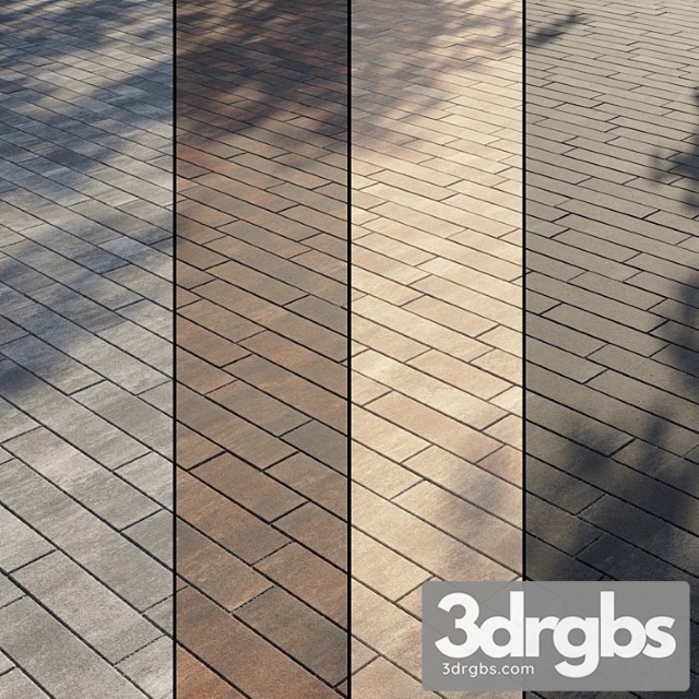 Paving Stones Type 2 Set 8 3dsmax Download - thumbnail 1