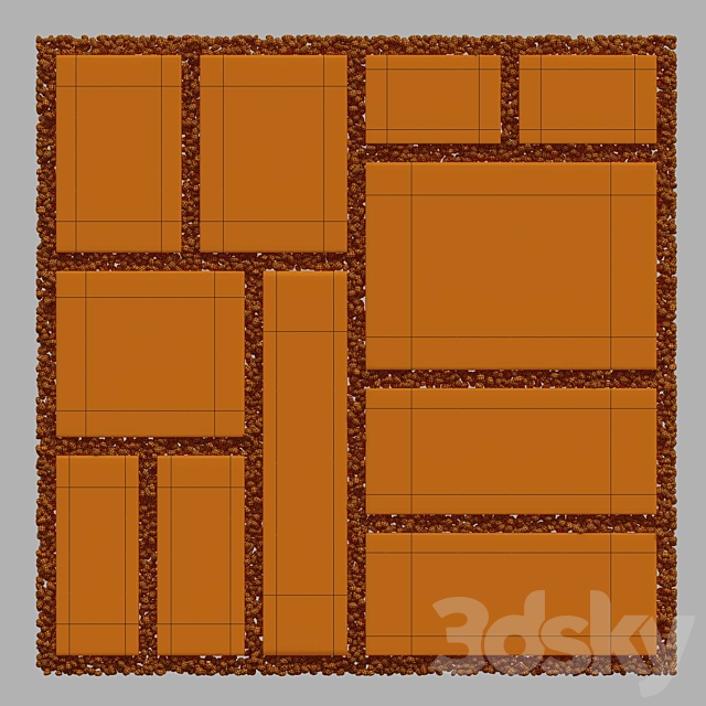 Paving tile pebble n8 3DSMax File - thumbnail 7