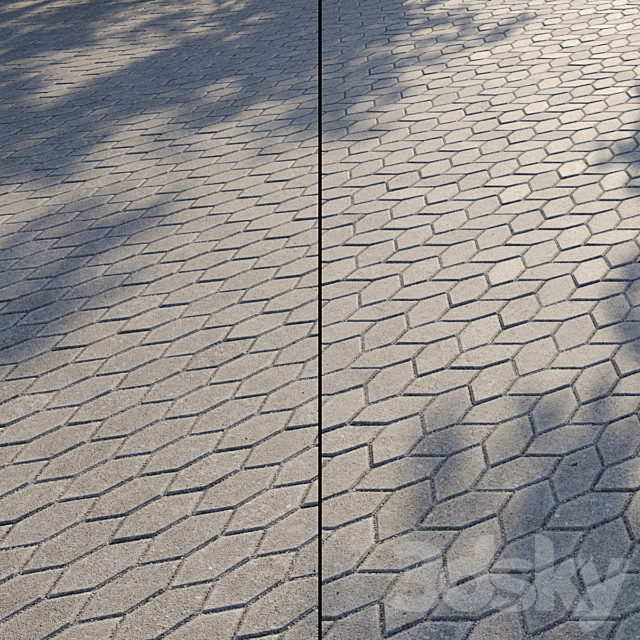 Paving Type 1 Set 14 3ds Max - thumbnail 1