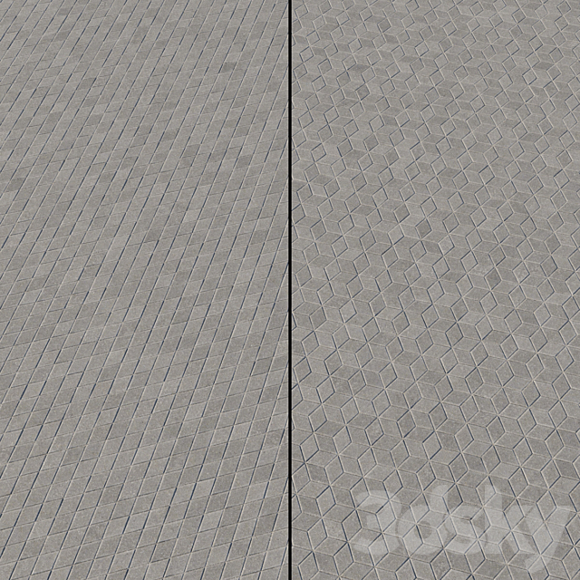 Paving Type 1 Set 15 3DS Max Model - thumbnail 2