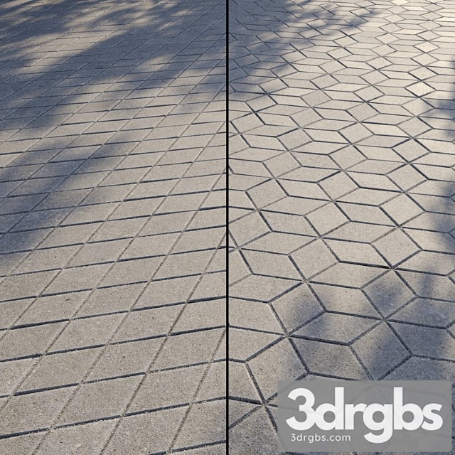 Paving type 1 set 15 3dsmax Download - thumbnail 1