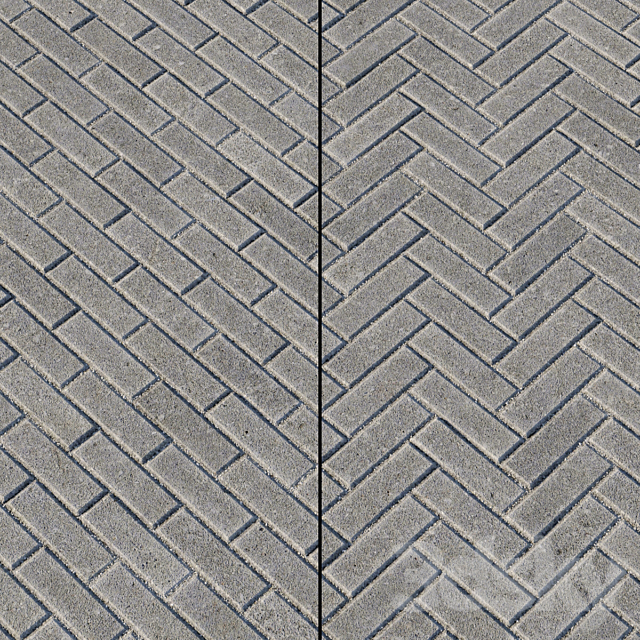 Paving Type 1 Set 16 3DS Max Model - thumbnail 3