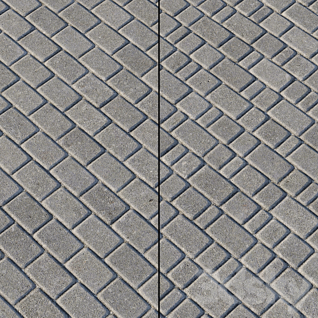 Paving Type 1 Set 6 3ds Max - thumbnail 3