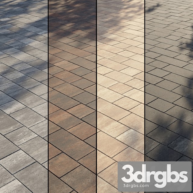 Paving type 2 set 10 3dsmax Download - thumbnail 1