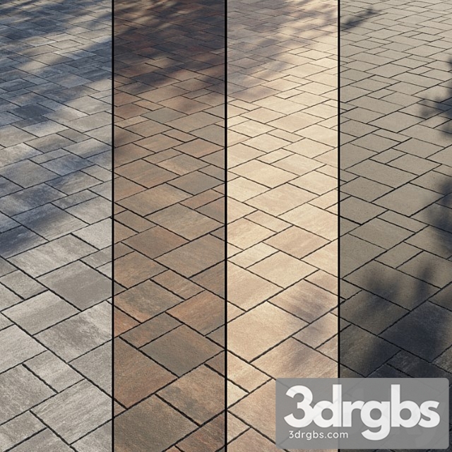 Paving type 2 set 11 3dsmax Download - thumbnail 1