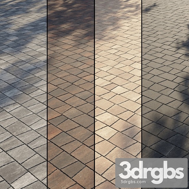 Paving type 2 set 12 3dsmax Download - thumbnail 1