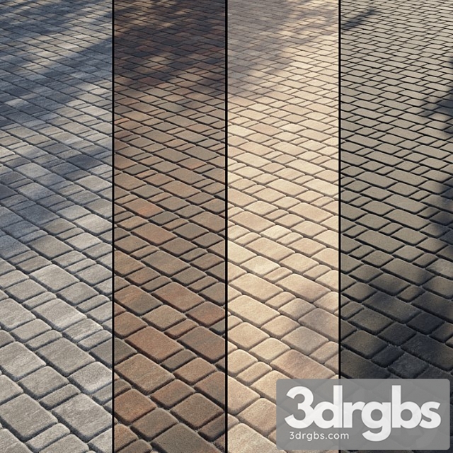 Paving type 2 set 13 3dsmax Download - thumbnail 1