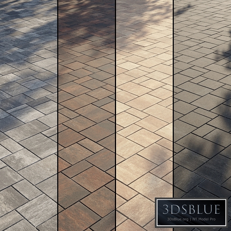 Paving Type 2 Set 2 3DS Max - thumbnail 3